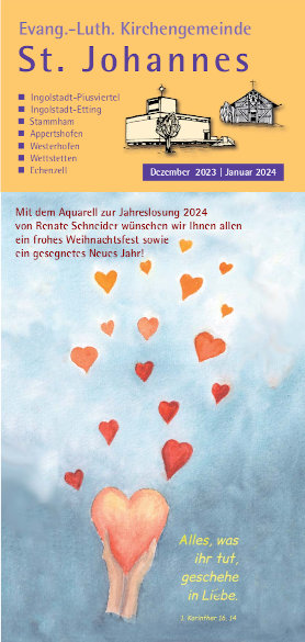 Titelbild Gemeindebrief St. Johannes Dezember 2023/Januar 2024