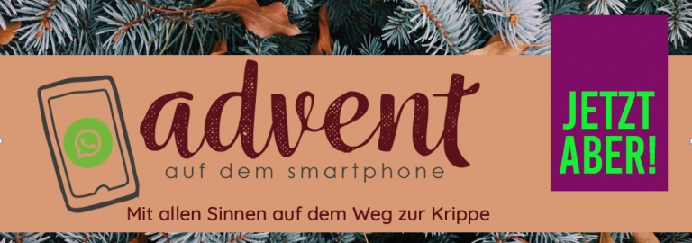 Werbung für Advent auf dem Smartphone