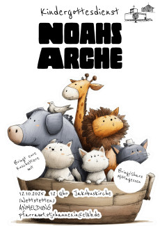 Kuscheltiere in der Arche Noah