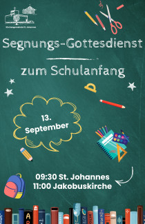 Einladung zum Segensgottesdienst am 13.09.2026