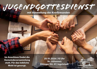 Einladung zum Jugendgottesdienst mit anschließender Gemeindeversammlung