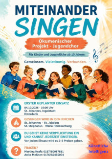 Einladung ökumenischer Jugendchor