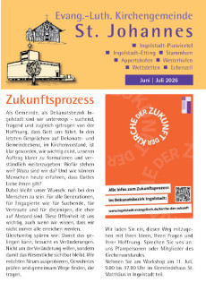 Gemeindebrief St. Johannes Juni/Juli 2026