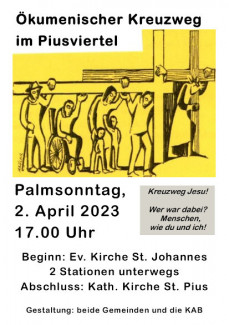 Plakat ökumenischer Kreuzweg