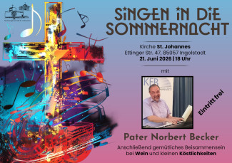 Flyer zum Singen in die Sommernacht 2026