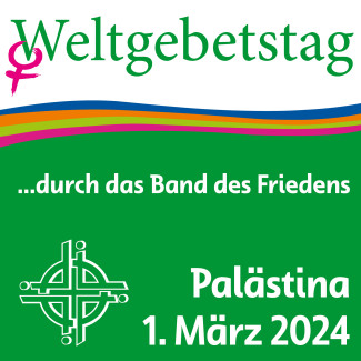 Einladungsplakat Weltgebetstag Palästina 2024