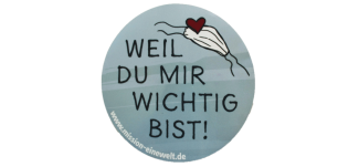 Aktionsbutton der Mission eine Welt: Weil du mir wichtig bist!